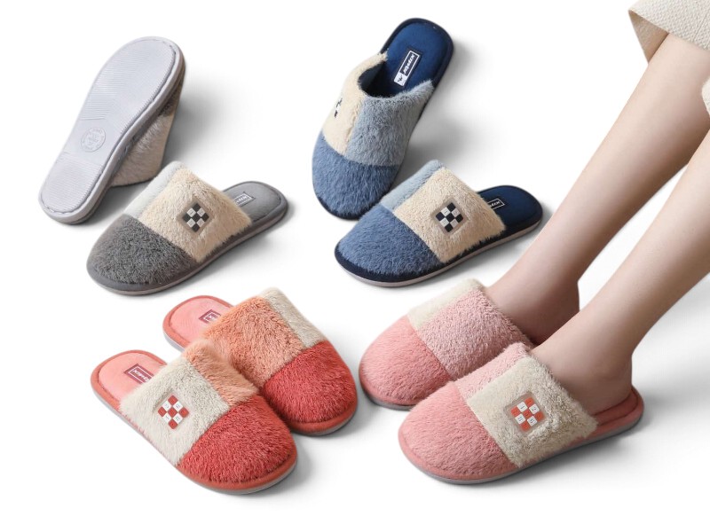 Тапочки Rai shoes (36-41) MD7185 mix (зима)
