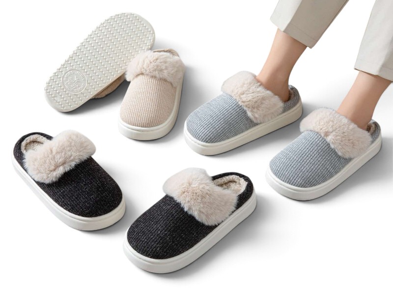 Тапочки Rai shoes (36-41) MD9635 mix (зима)