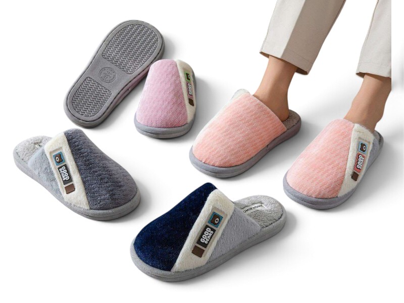 Тапочки Rai shoes (36-40) MD9655 mix (зима)