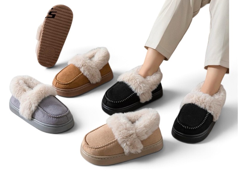 Тапочки Rai shoes (36-41) MD9687 mix (зима)