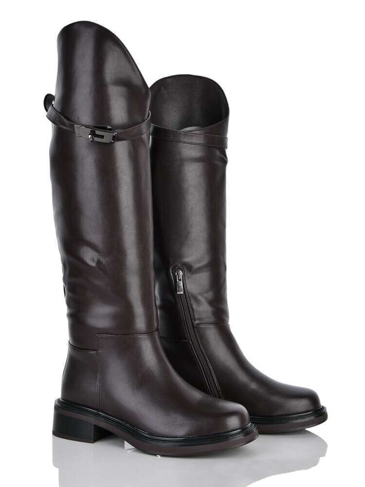 Сапоги Бабочка (36-41) 708-200 brown (зима)