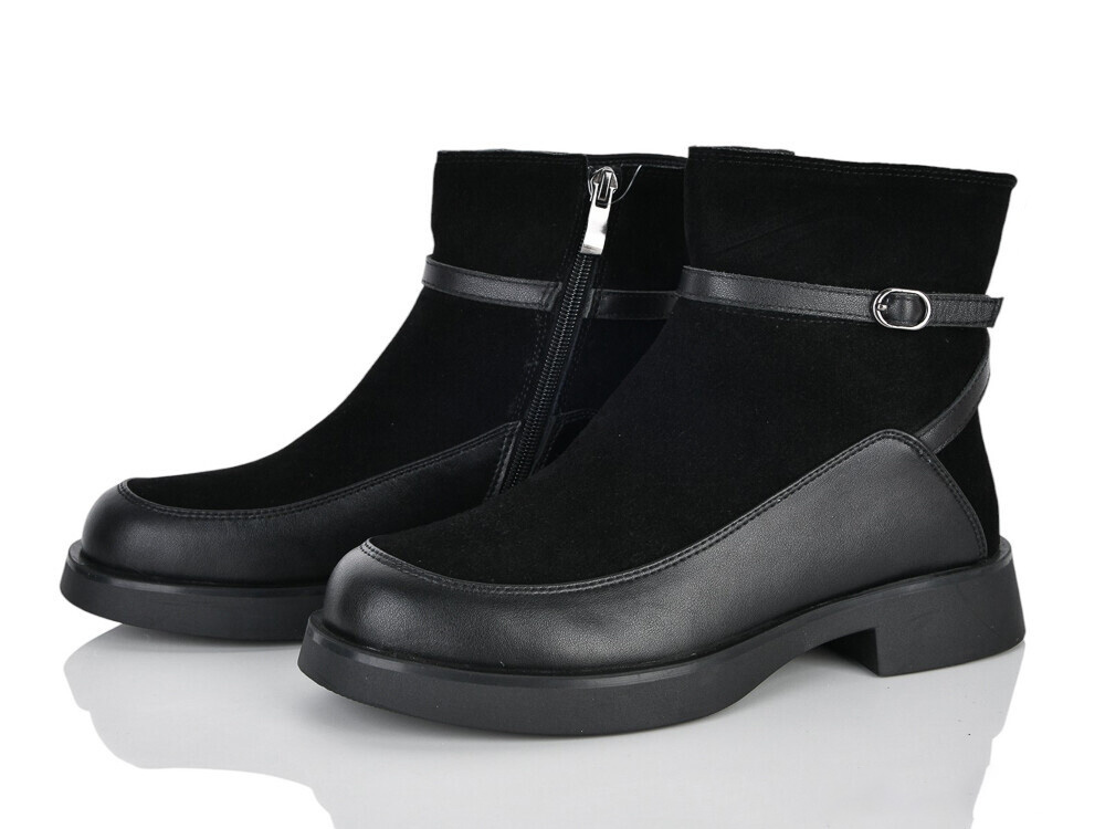 Ботинки Бабочка (36-40) 712-268 black (зима)