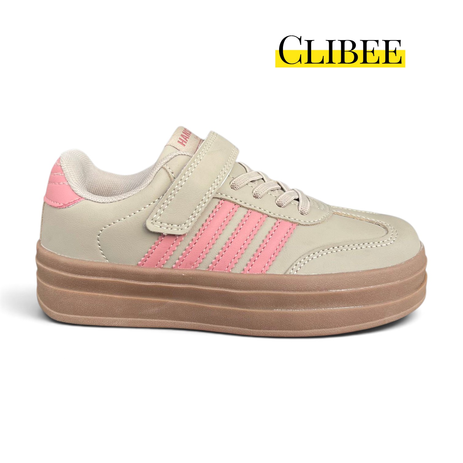 Кроссовки DvaClibee (33-38) VV-H830 grey-pink (деми)