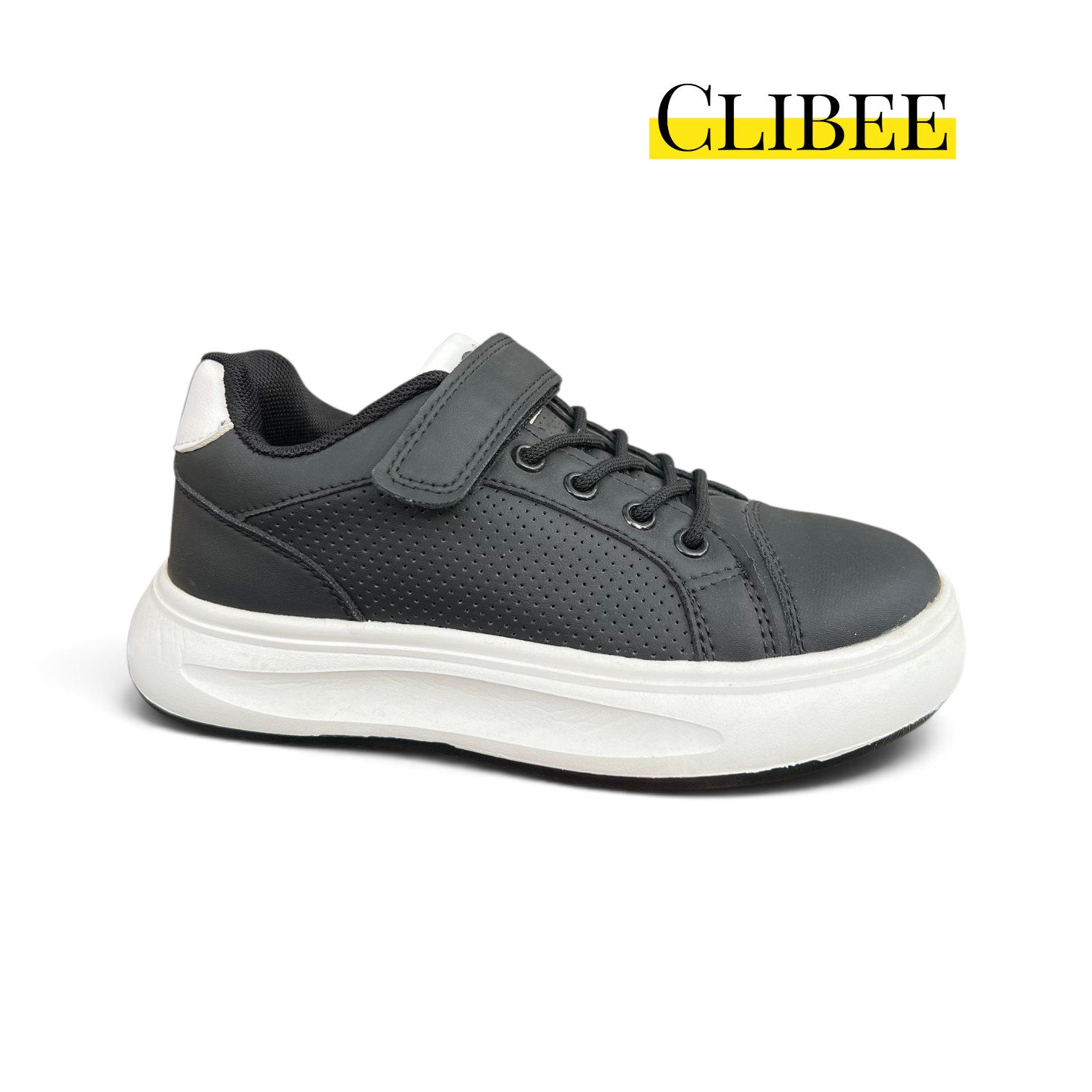 Кроссовки DvaClibee (32-37) H980 black (деми)
