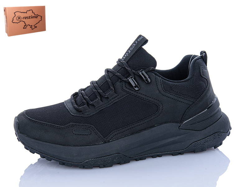 Кроссовки Restime (41-45) AMO26870 black (деми)