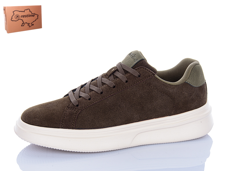 Кроссовки Restime (41-46) FMG26828 khaki (деми)