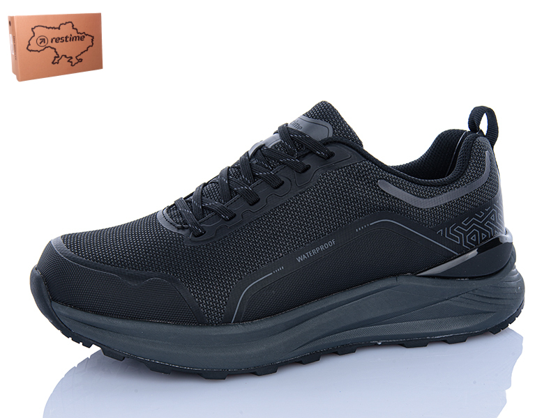 Кроссовки Restime (41-45) IMO26853 black (деми)