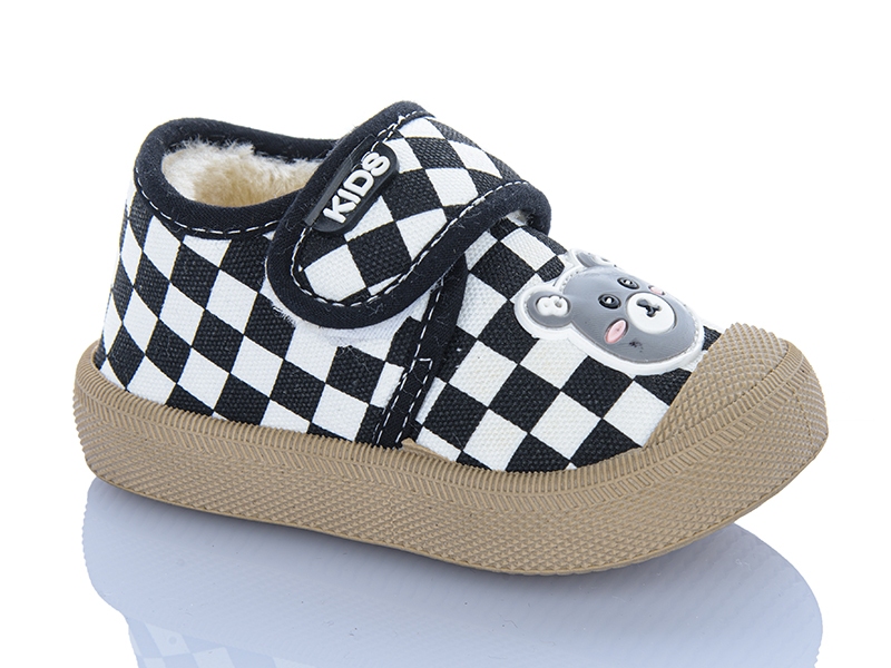 Кеды JIBUKANG (20-25) A0229 black (зима)