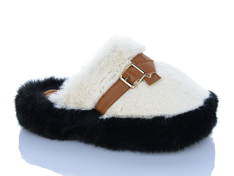 Тапочки JIBUKANG (36-41) B0323-24 white (зима)
