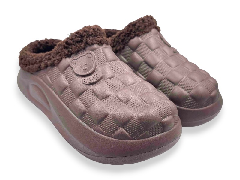 Сабо Rai shoes (36-41) 604 шоколад (зима)