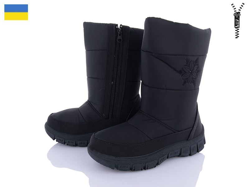 Дутики Favorit (36-41) 303 чор.чор-п. (зима)