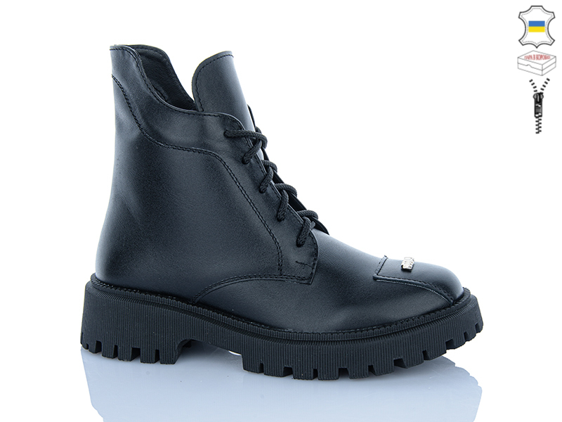 Ботинки Sali (37-41) 506 чорний шк.демі (деми)