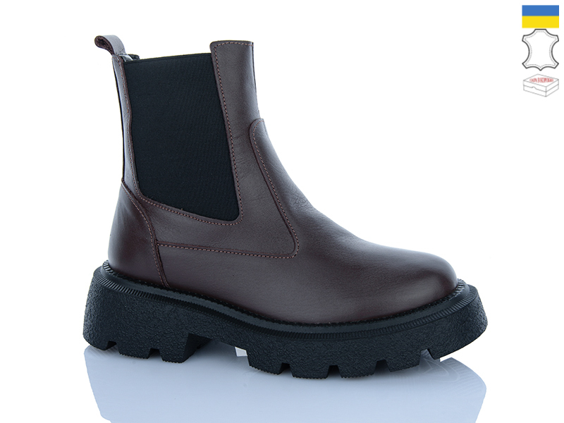 Ботинки Garti (36-40) 367 коричневий шк байка (зима)