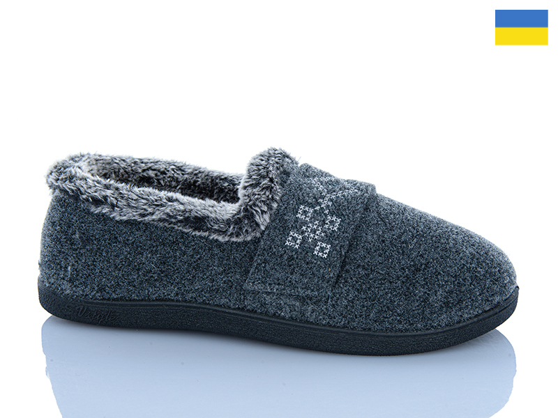 Тапочки RGP (36-41) 2210 сірий (зима)