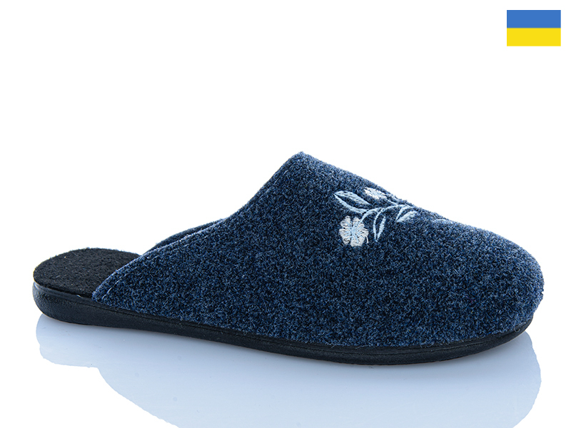 Тапочки RGP (36-41) Капці квітка сірий (деми)