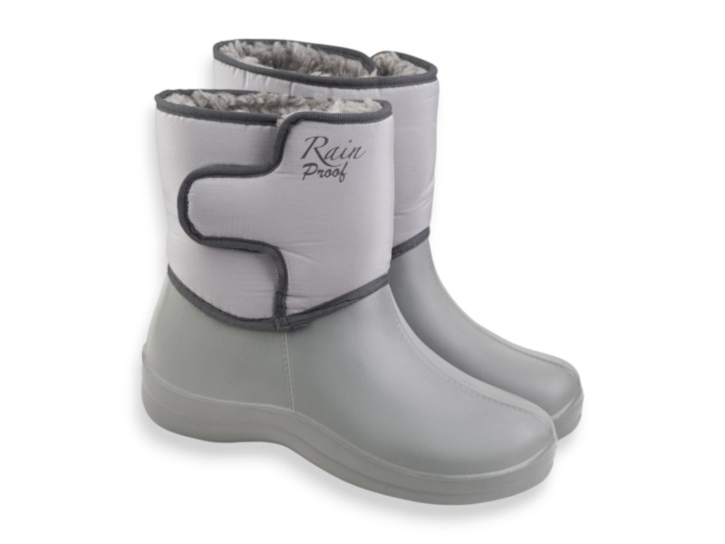 Сапоги Rai shoes (37-41) D339LG св.сірий (зима)