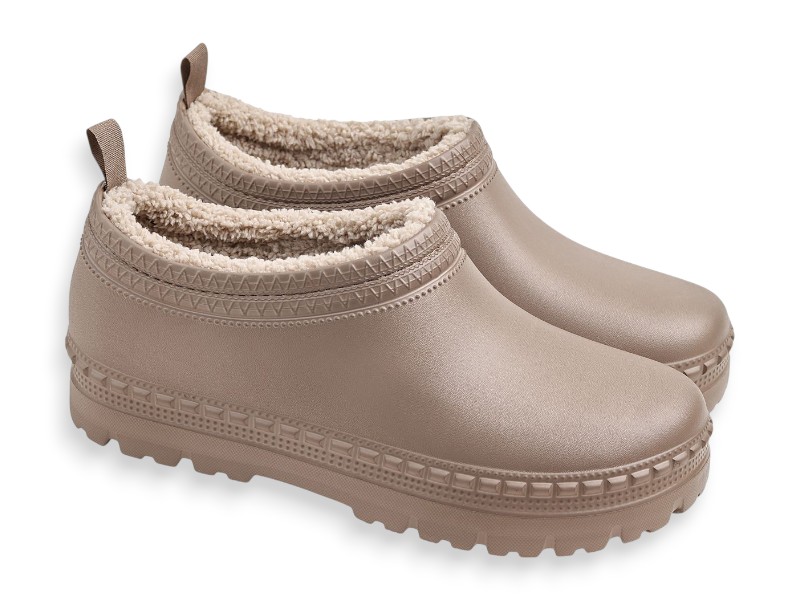 Галоши Rai shoes (37-41) D42DBg бежевий (зима)