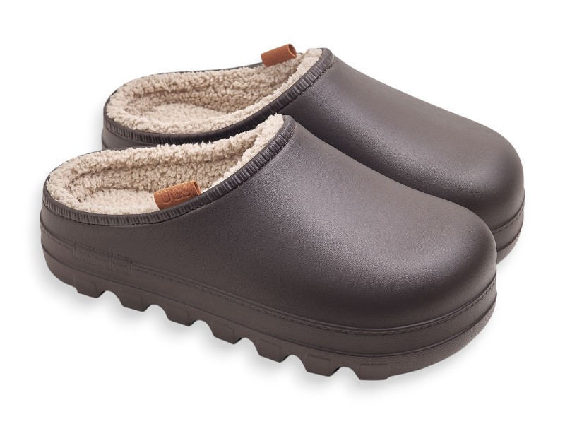 Сабо Rai shoes (37-41) DH410Ch шоколад (зима)