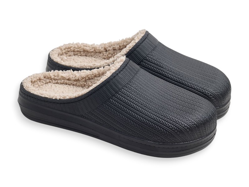 Сабо Rai shoes (36-41) DH650-1A чорний (зима)