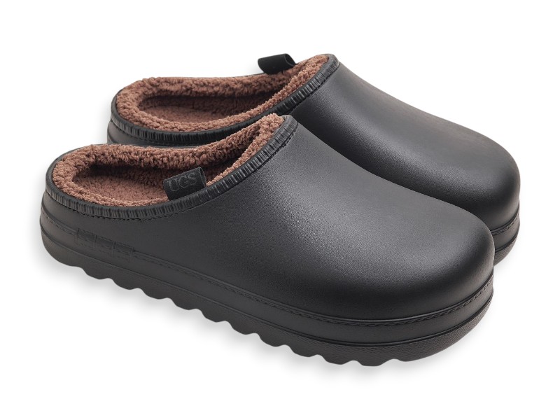 Сабо Rai shoes (41-45) HM147A чорний (зима)