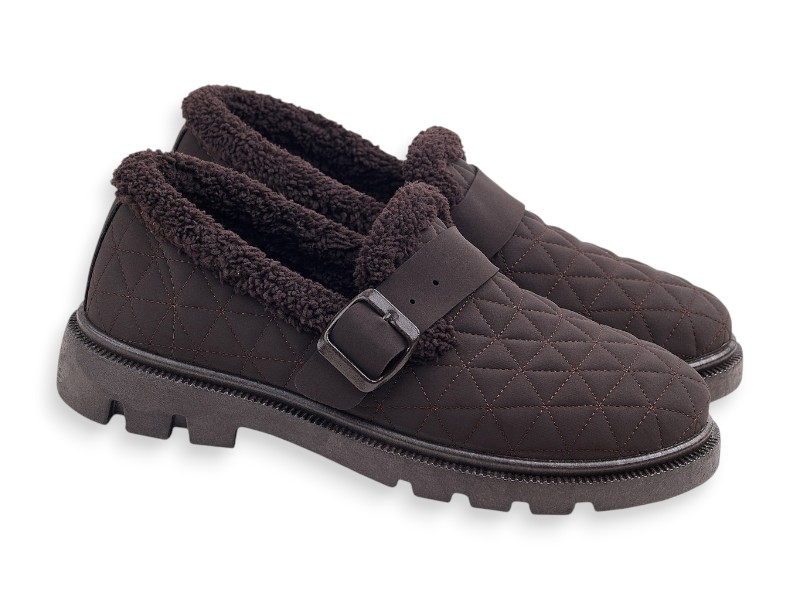 Туфли Rai shoes (37-41) TJ104-2 шоколад (зима)