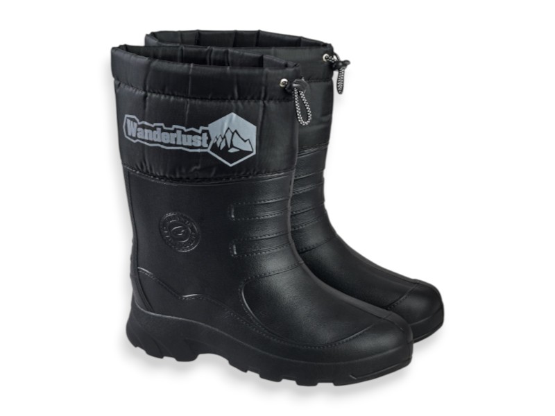 Сапоги Rai shoes (42-45) Рибак C22A чор-чорний (зима)