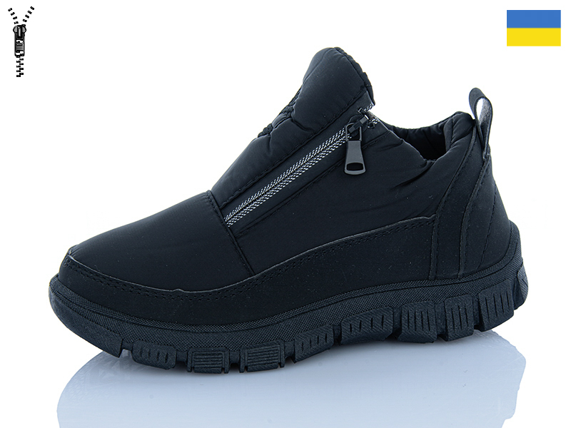 Ботинки Inblu (36-41) 316 чорний ч-п. (зима)