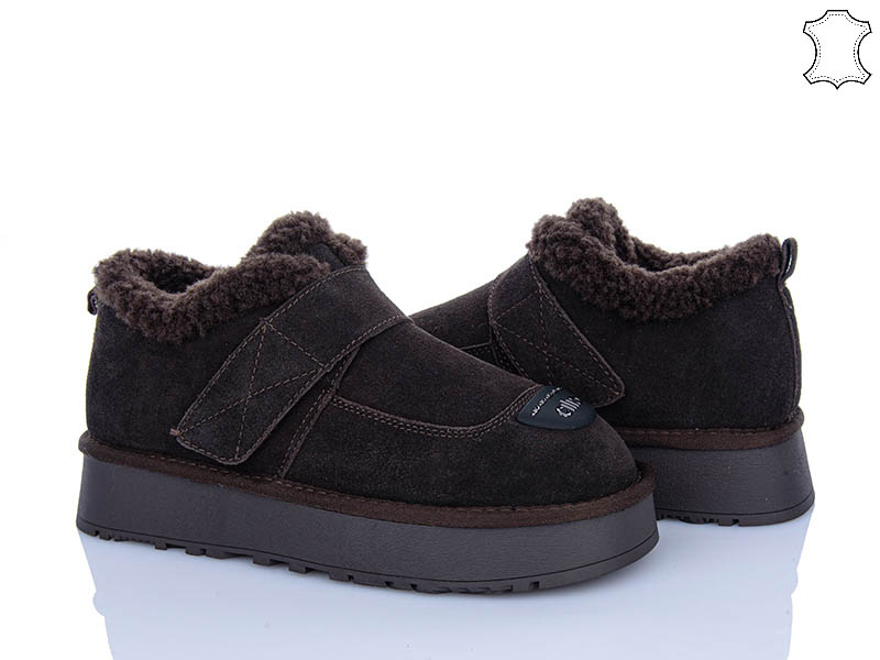 Угги PL PS (36-40) 2639 brown (зима)
