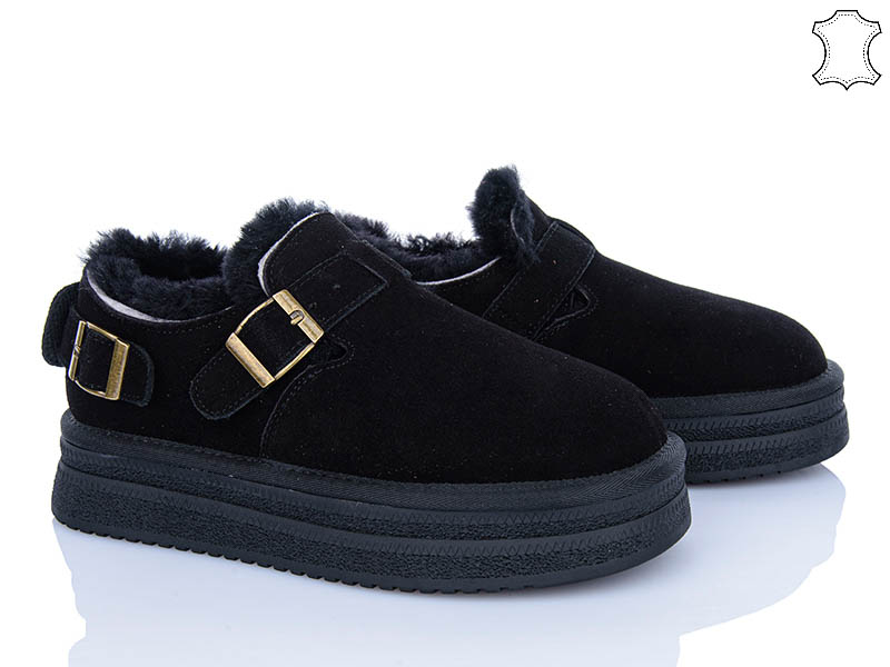Угги PL PS (36-40) 5982 black (зима)