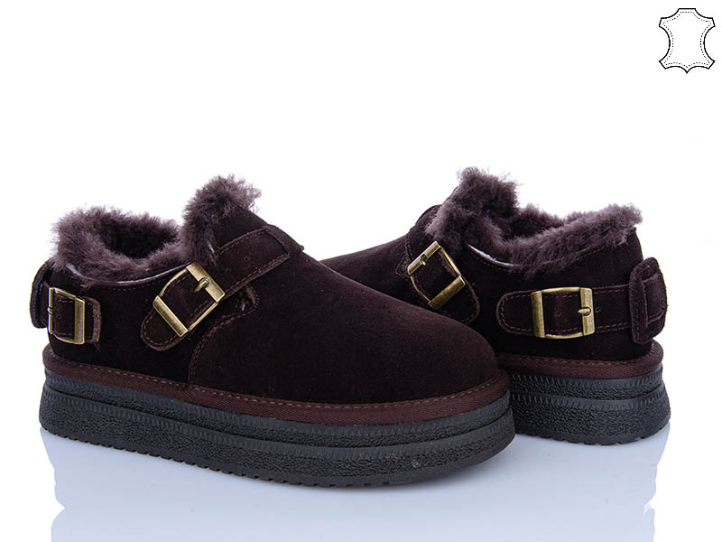 Угги PL PS (36-40) 5982 brown (зима)