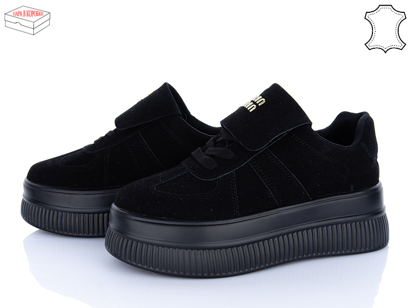 Кроссовки Ailaifa (36-41) AW16 all black (деми)