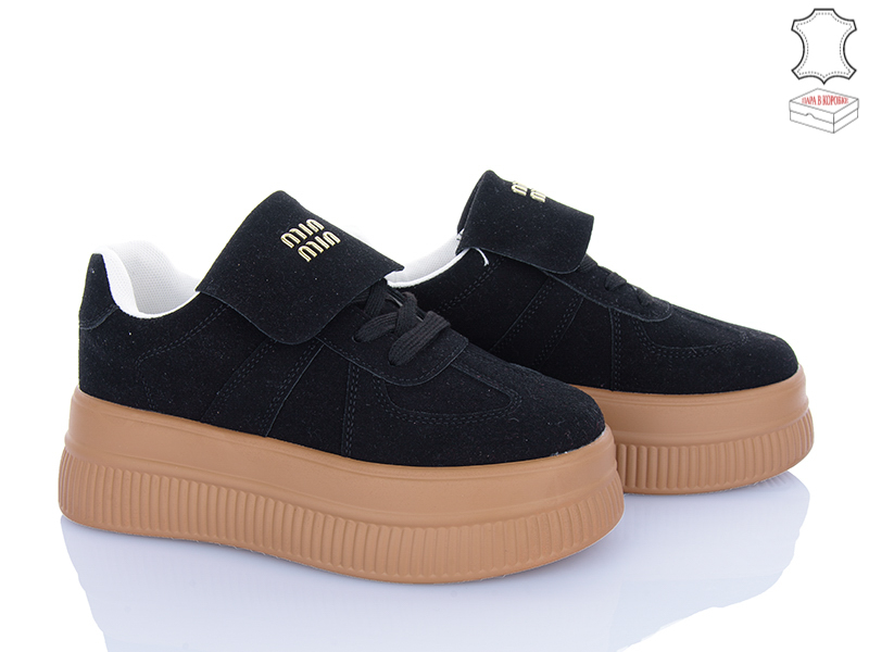 Кроссовки Ailaifa (36-41) AW16 black (деми)
