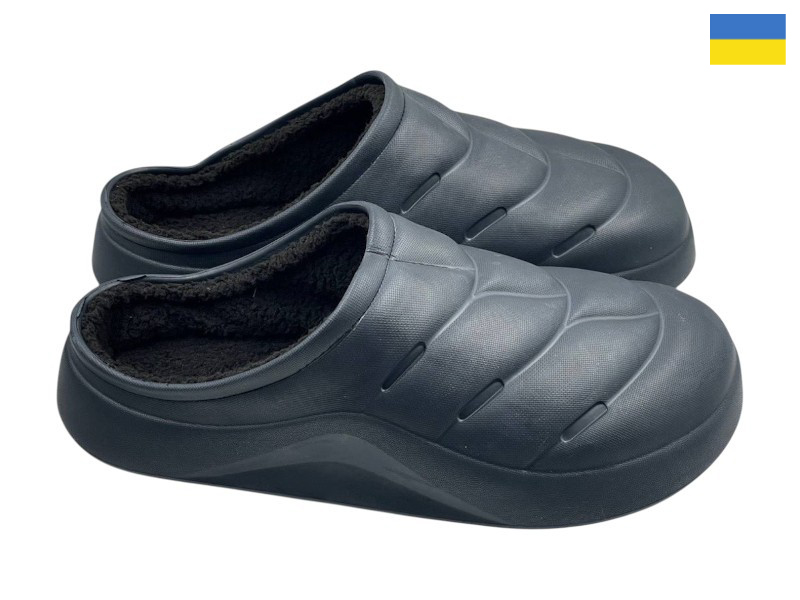 Сабо Rai shoes (41-45) 102 чорний (зима)
