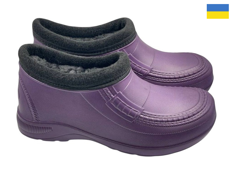 Галоши Rai shoes (37-41) BM30 бордовий (зима)