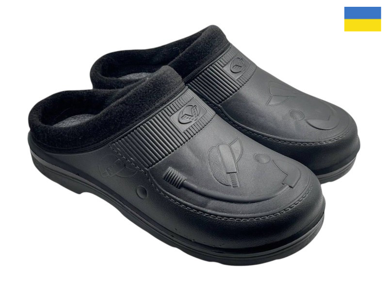 Сабо Rai shoes (41-45) BM33 чорний (зима)