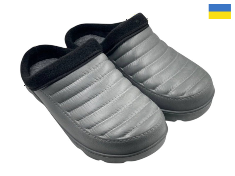 Сабо Rai shoes (37-41) BM34 т.сірий (зима)