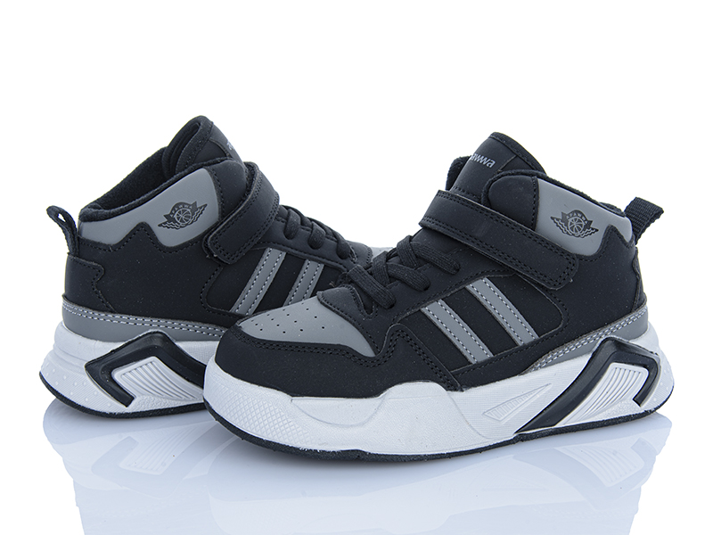 Кроссовки Clibee (29-36) ABQ1463 black-grey (деми)