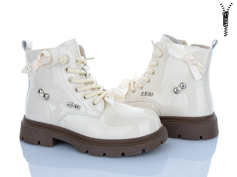 Ботинки Clibee (28-35) ABQ0453 beige (деми)