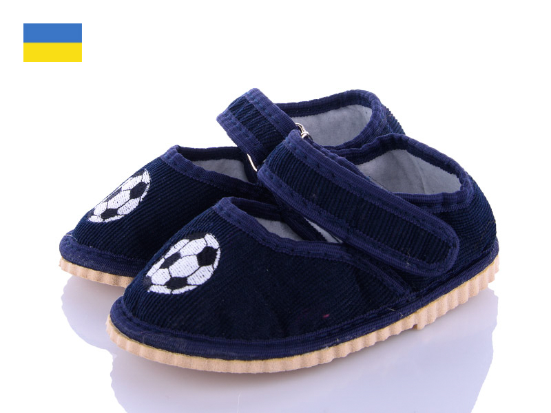 Тапочки Slipers (20-27) Глазки мяч синий (деми)