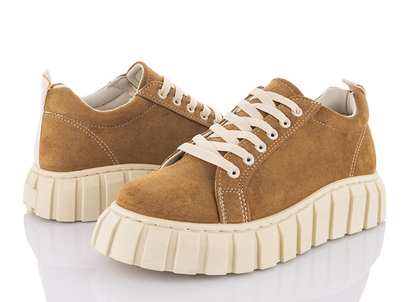 Кроссовки Violeta (36-41) 20-894-2 camel (деми)