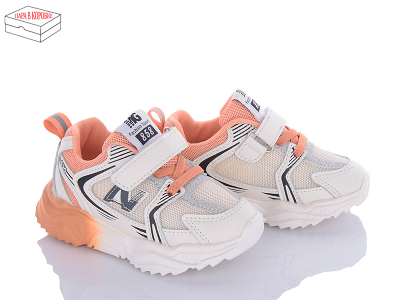 Кроссовки Viktoria (22-26) FM006-28 beige-orange (деми)