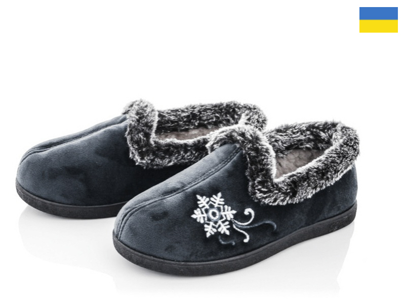 Тапочки Slipers (38-42) 2202 сірий (зима)