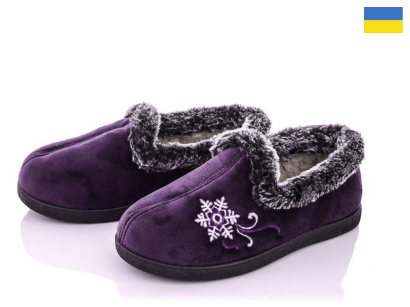 Тапочки Slipers (38-42) 2202 фіолетовий (зима)