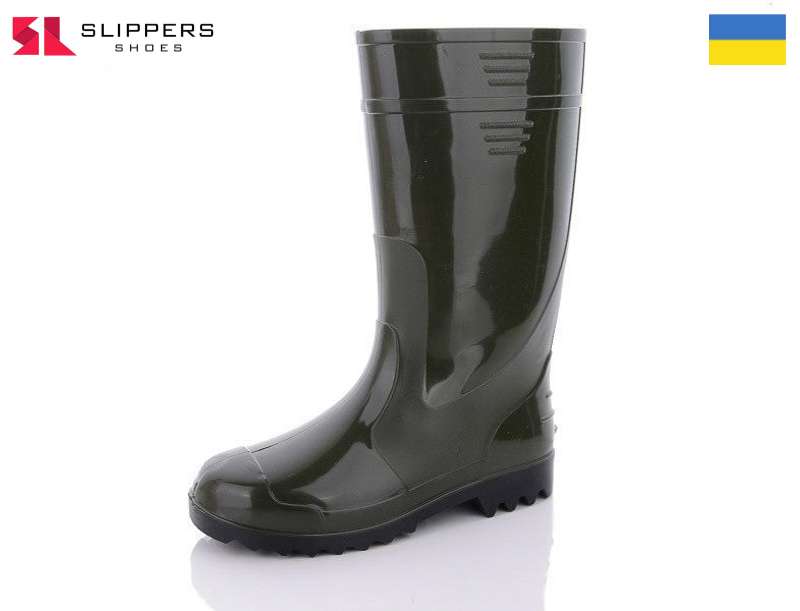 Сапоги Slipers (41-45) Чоботи чоловічі хакі (деми)