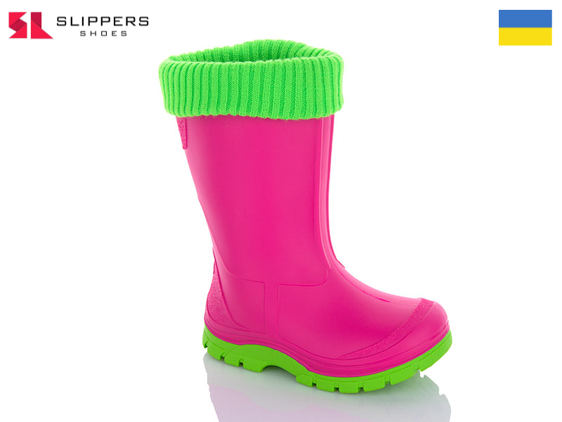 Сапоги Slipers (25-35) СД2-2 малиновий (деми)
