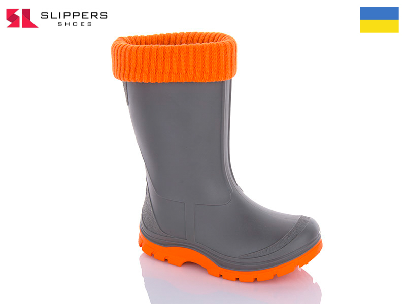 Сапоги Slipers (25-35) СД2-2 сірий (деми)