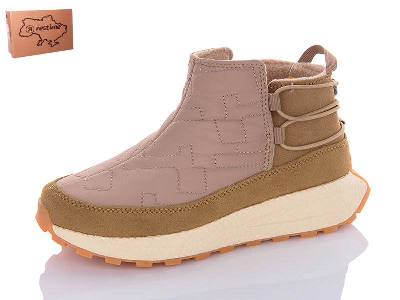 Ботинки Restime (36-41) TWZ23235 beige (деми)