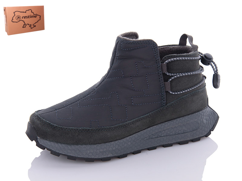 Ботинки Restime (36-41) TWZ23235 grey (деми)
