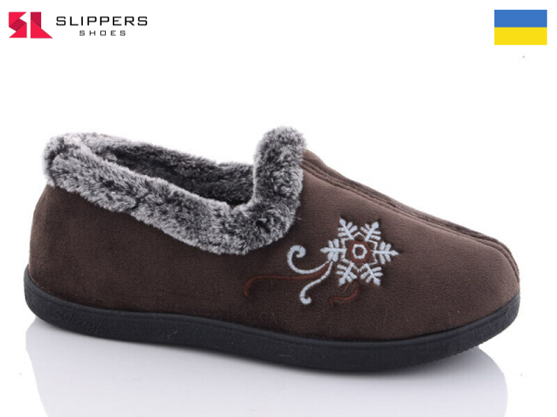 Бурки Slipers (38-42) 2202 коричневий (зима)