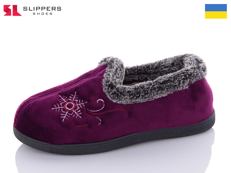 Тапочки Slipers (37-42) 2202 purple (зима)